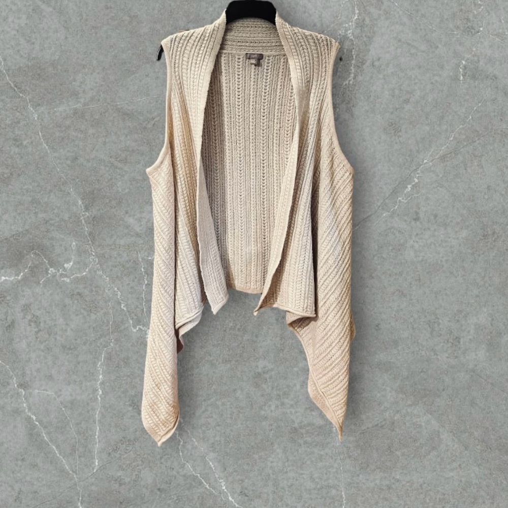 ⚡️J Jill Open Waterfall Wool Blend Sweater Vest